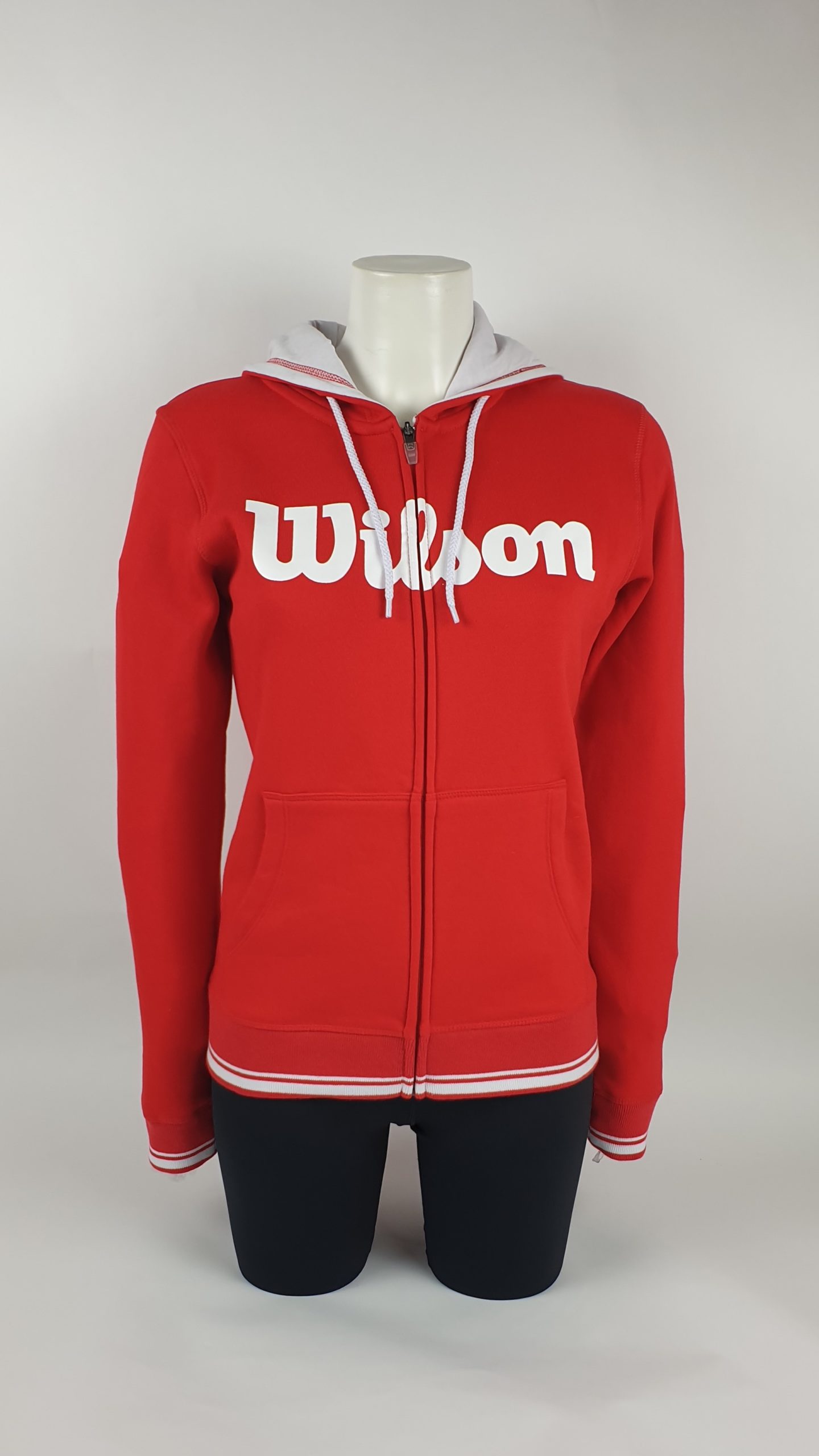 Wilson Womens W Team Script FZ Hooded Sweatshirt 